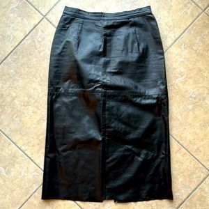 Black Argentinian Leather skirt